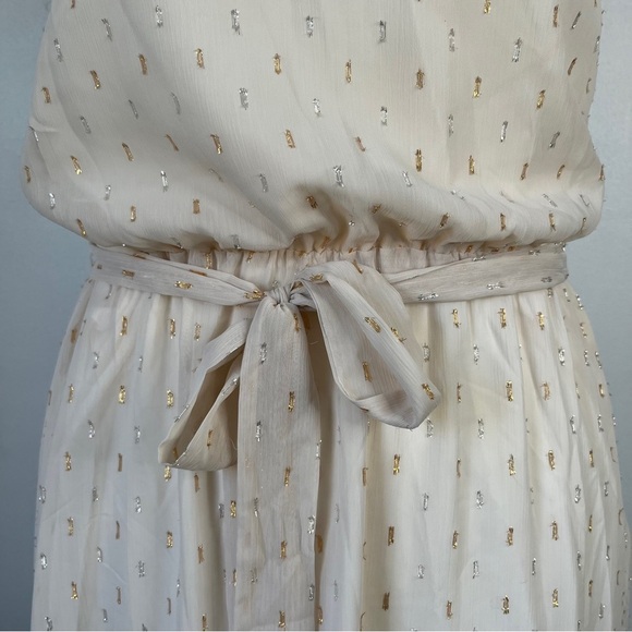 ModCloth Illuminated Elegance Chiffon Sleeveless Maxi Dress Size Medium - Picture 7 of 11